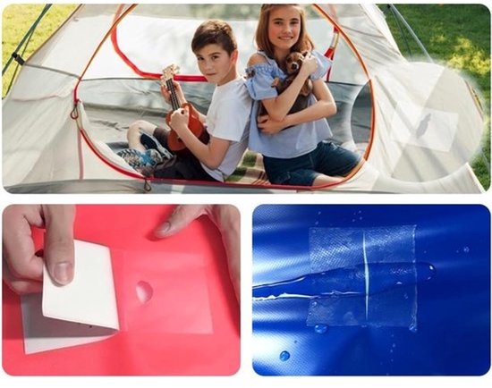 Waterdichte Reparatiepleister Set voor Zwembad, Waterbed en Folie — afbeelding 3