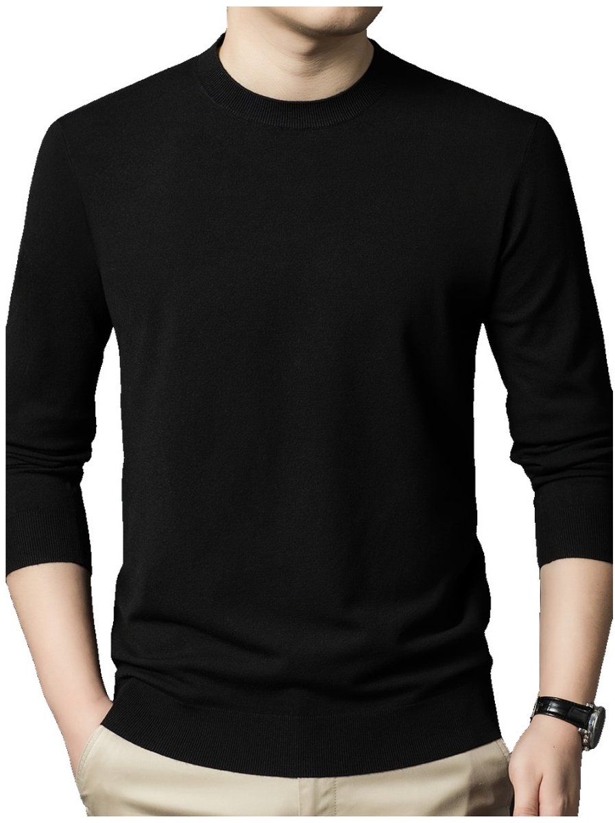 Currero Sweater Heren Sweaters Sweatshirt Hoodie Warme Trui Pullover Jumper Crewneck Vest Donkere Nacht