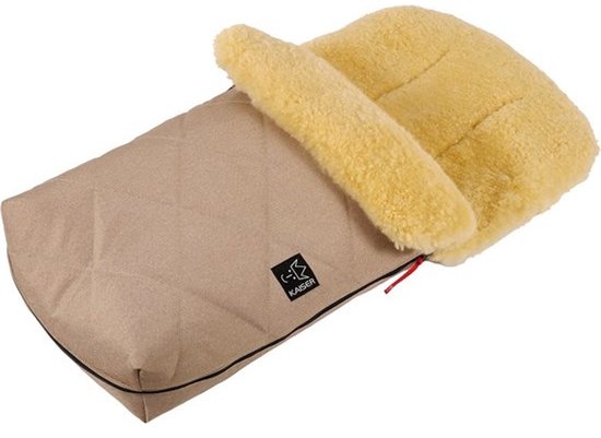 Luxe Lamsvacht Voetenzak voor Kinderwagen met Capuchon — afbeelding 3