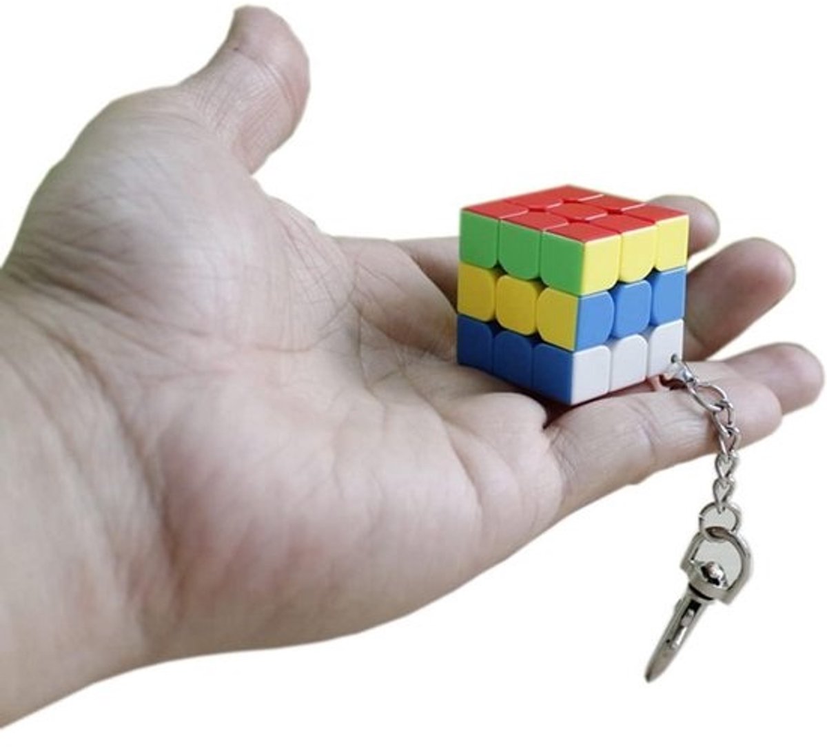 Mini 3x3 Magische Puzzel Kubus Sleutelhanger - Leuk Speelgoed voor Thuis en Op School