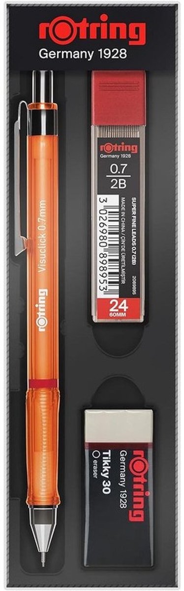 Vulpotlood met Gum en 2D Penpunt 0.7mm Groen