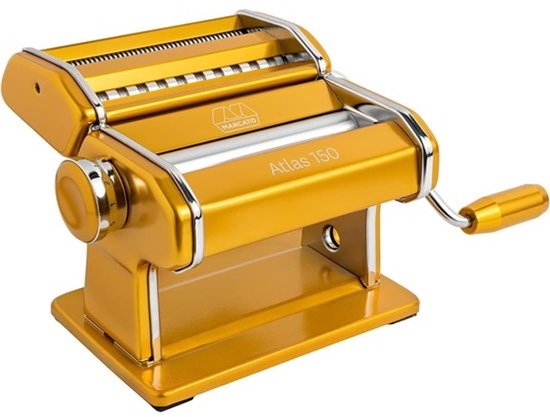 Pasta Machine Atlas - Made in Italy - Hand Crank with Cutter and Instructions — afbeelding 3