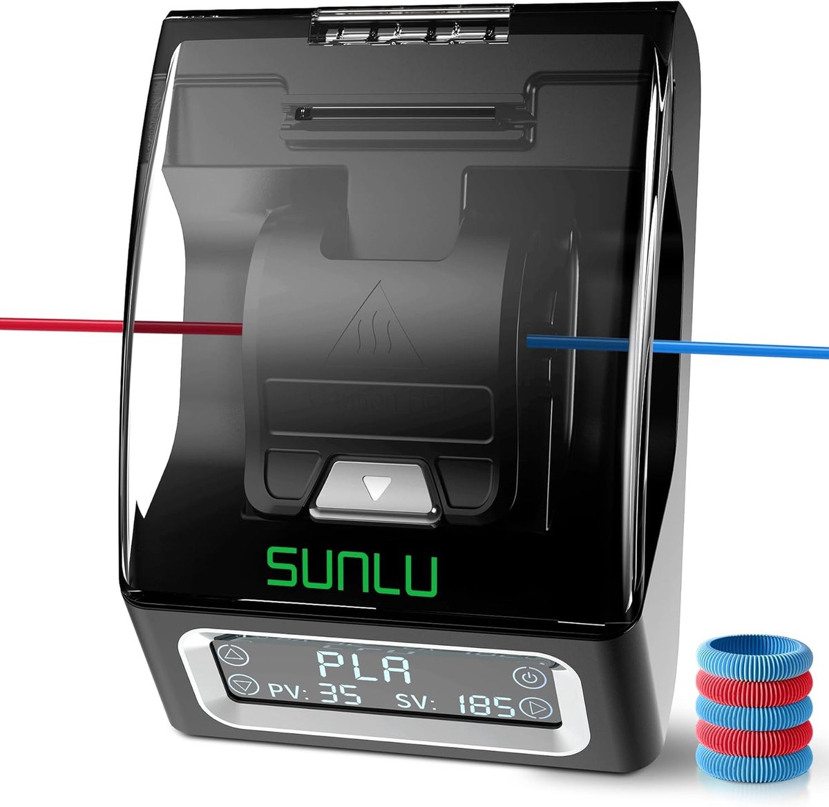 Filament Connector - 3D Print Tool - Afval Verminderen - Brede Compatibiliteit - 200 Stuks - Zwart
