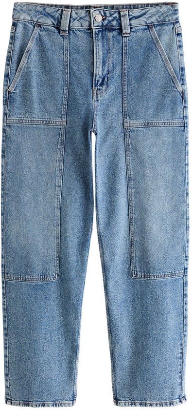 Next - Dames - Petite Carpenter enkeljeans met rechte pijpen - Petite - Blauw