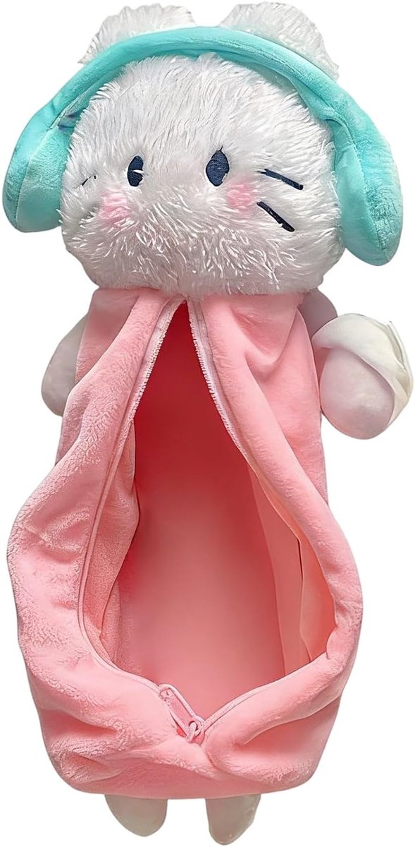 Kat Potlood Pouch - Pluche Opbergtas - Briefpapier Opslag - Schattig Kattenontwerp - 26 cm - Niet gespecificeerd