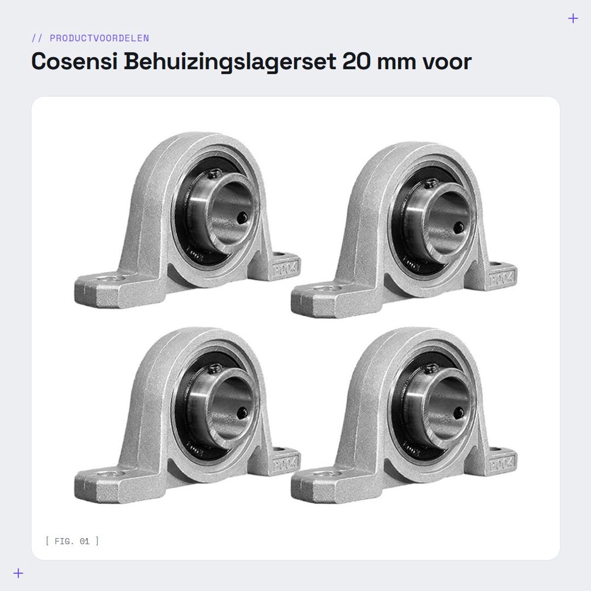 Dailygoods- Behuizingsager 20 mm - Zinklegering - Lagerbok