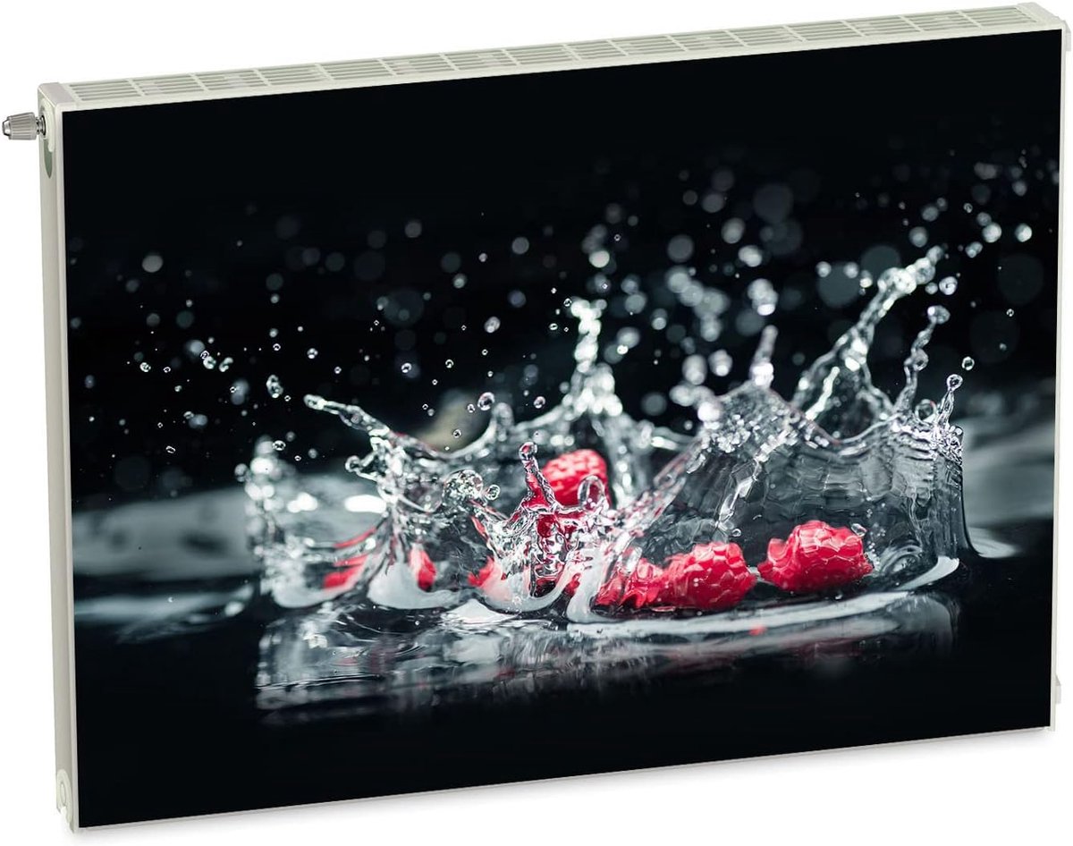 Magnetische Radiatorbekleding - Radiatorhoes Flexibel - Interieur Decoratie - Volledige Magnetische Grip - 80 x 60 cm - Zwart