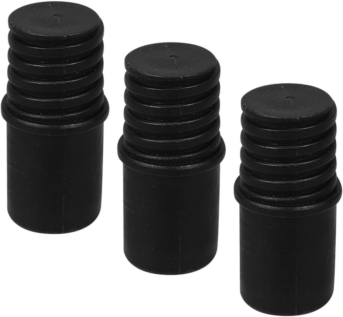 Schroefdraad Mop Steel Eindkap - Steel Connector - Gereedschap Repareren - Stabiel Schroefdraadontwerp - 4.5 cm - Zwart