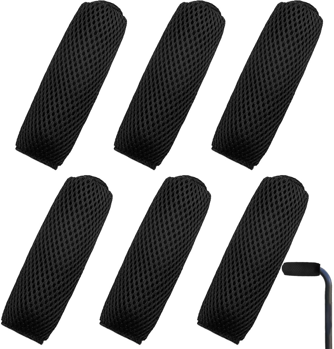Dailygoods - Set van 6 Antislip Handgrepen voor Loophulpen