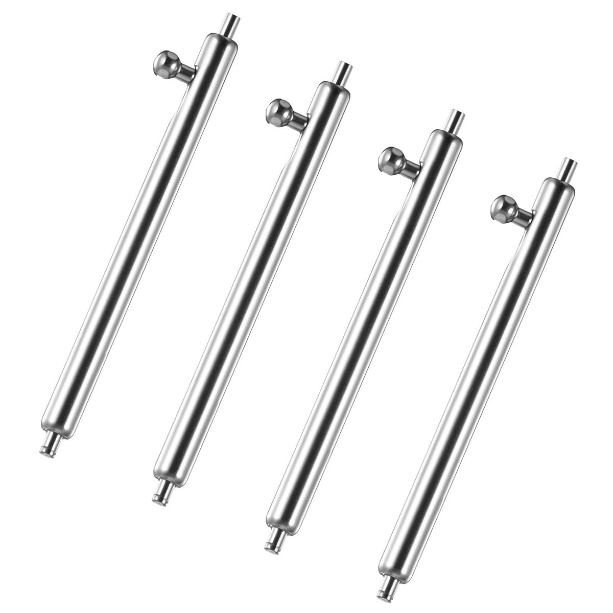 Dailygoods- Veerstangen 4 Stuks - Roestvrij Stalen Pinnen - Horlogespelden Vervangende Kit - Voor 22 mm Horlogeband - Duurzaam Ontwerp - 2,5 x 0,18 cm - Horlogepennen