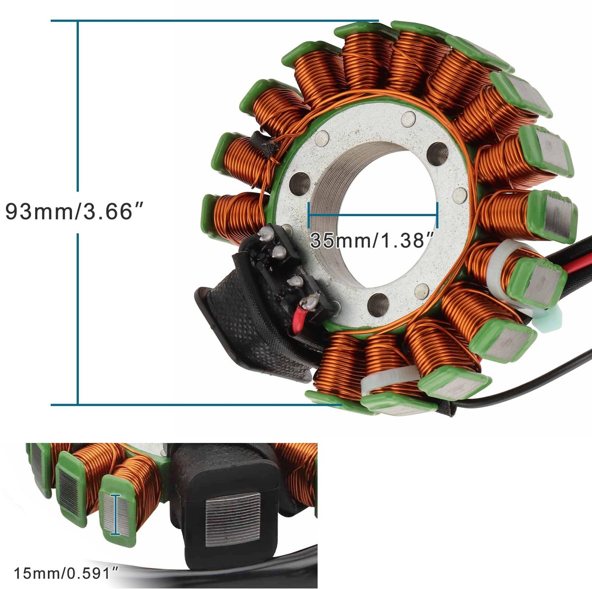 Dailygoods - Vervangingsspoel voor YFM225 YFM250 Moto-4