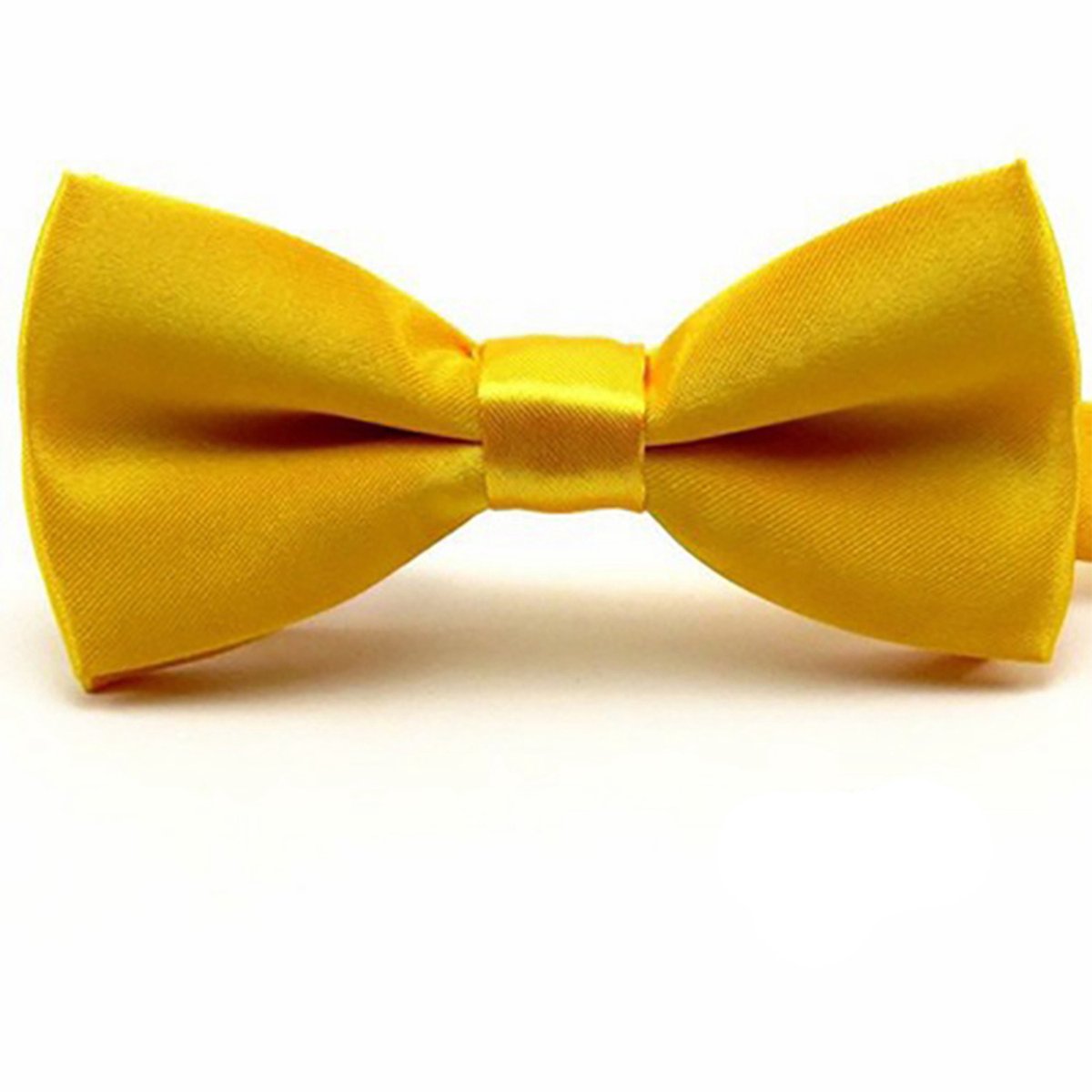 Vlinderdas - Strik - Smoking strik - Satijn - Vlinderstrik - Voorgestrikt - Das - Smoking strikje - Bow tie - Glanzend - Nette kleding - Goud - Jonyx