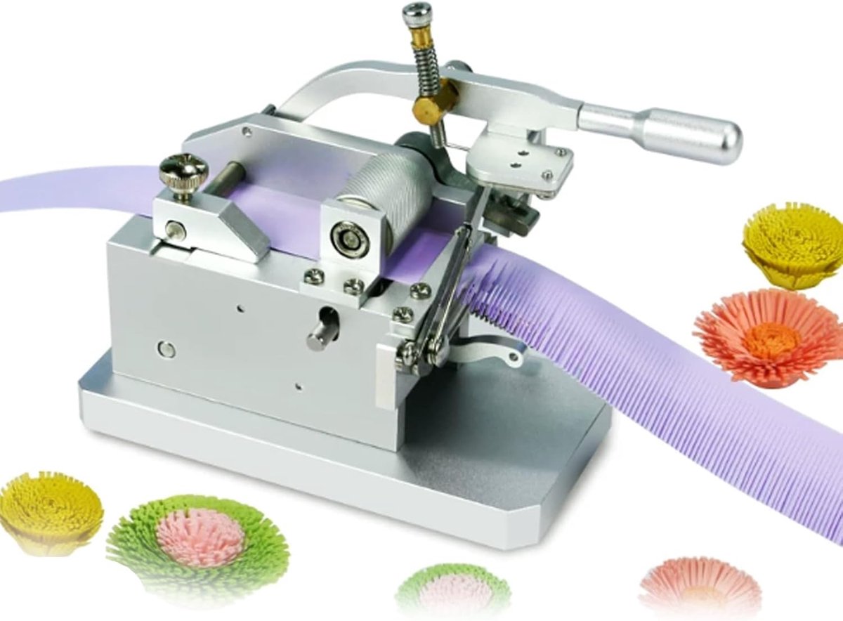 Papier Quilling Machine - Franje Snijder - Bloemen Maken - Verstelbare Franjes - 0.3-4mm - Metaal