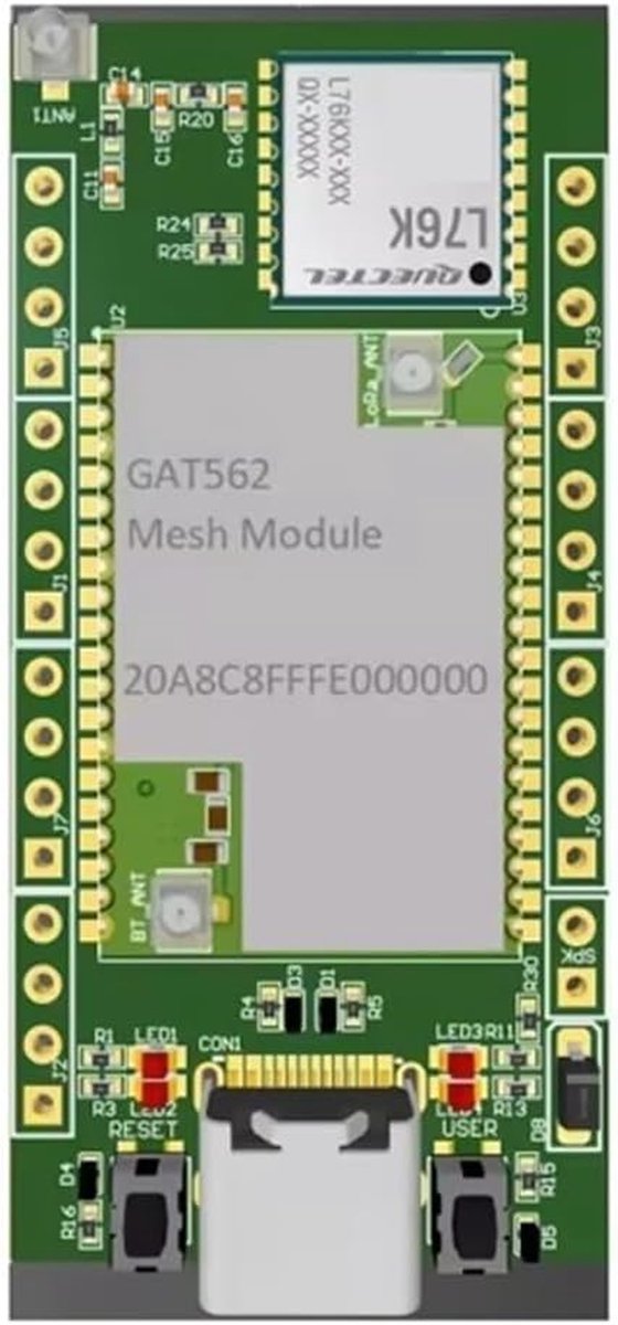 Mesh LoRa Ontwikkelingskaart - NRF52840 SX1262 - Draadloze Communicatie - Laag Stroomverbruik - 20 DBm - Zoals Afgebeeld