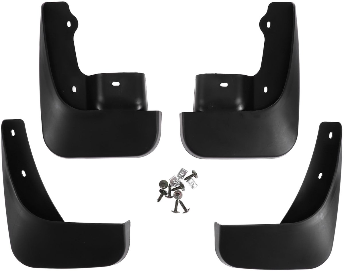 Dailygoods - Spatbord spatbescherming - voor en achter voor auto - voor Suzuki Jimny 2005-2018 zwart plastic met montagetoebehoren - 1 set