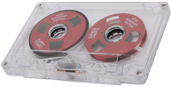 Audiocassetteband Dubbelzijdig - Metalen Cassetteband - 50 Minuten Opnametijd - Transparante Doos - Ideaal voor Muziekopname - Compact formaat - Geluidsopname — afbeelding 2