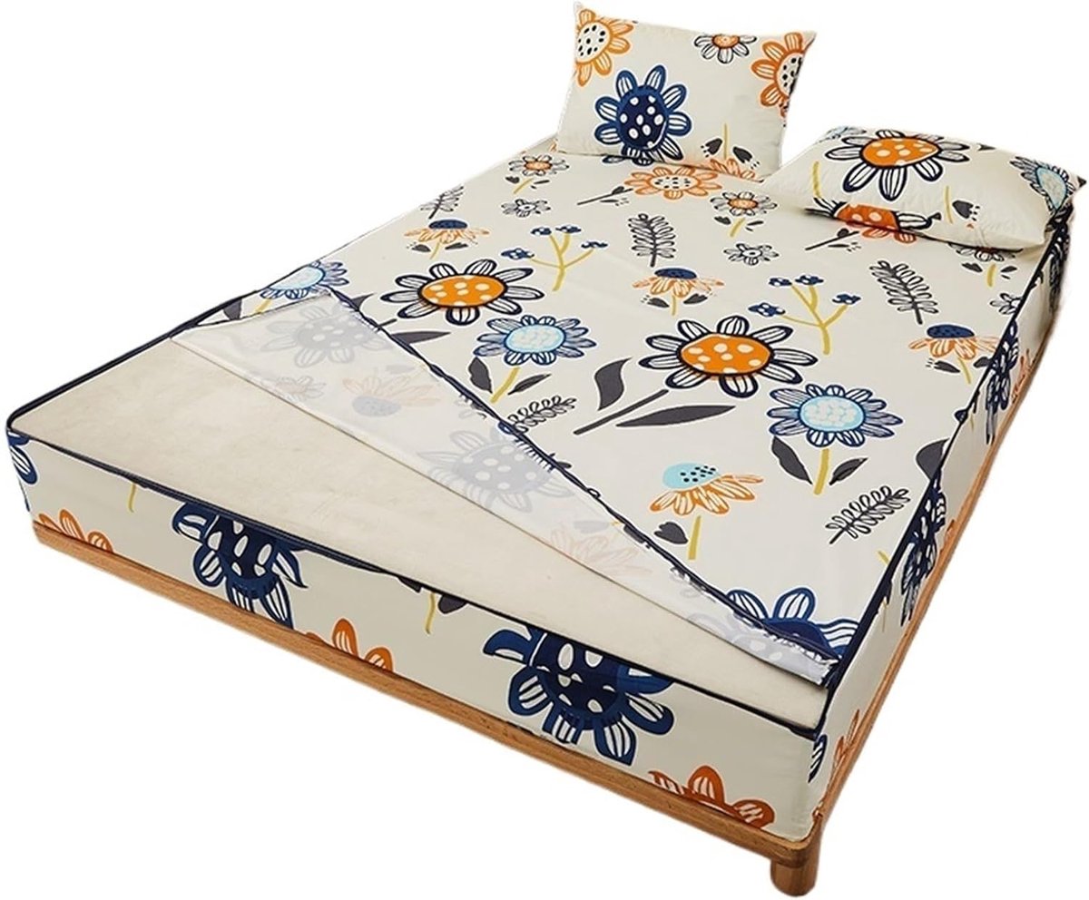 Waterdichte Matrasbeschermer - Matrashoes Rits - Matras Beschermen - 6-zijdig All-inclusiv