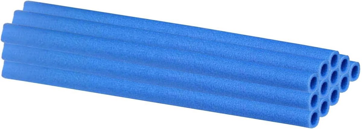 Trampoline Schuim Hoezen - Paal Beschermers - Veilig Spelen - Universeel Ontwerp - 12 Stuks 40cm - Blauw