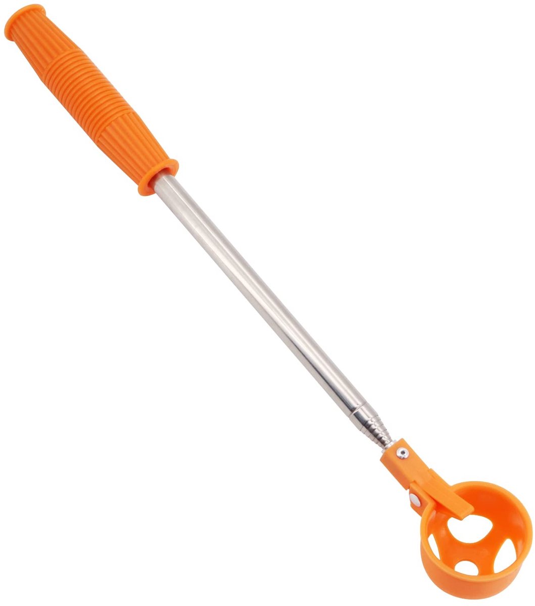 Dailygoods- Golfbalopvangbak Verstelbaar 40-195 cm - Golfbal Retriever - Duurzaam ABS/Roestvrij Staal - Lichtgewicht - Golf Trainingshulpmiddel - Gemakkelijk op te bergen - Golfbalretriever