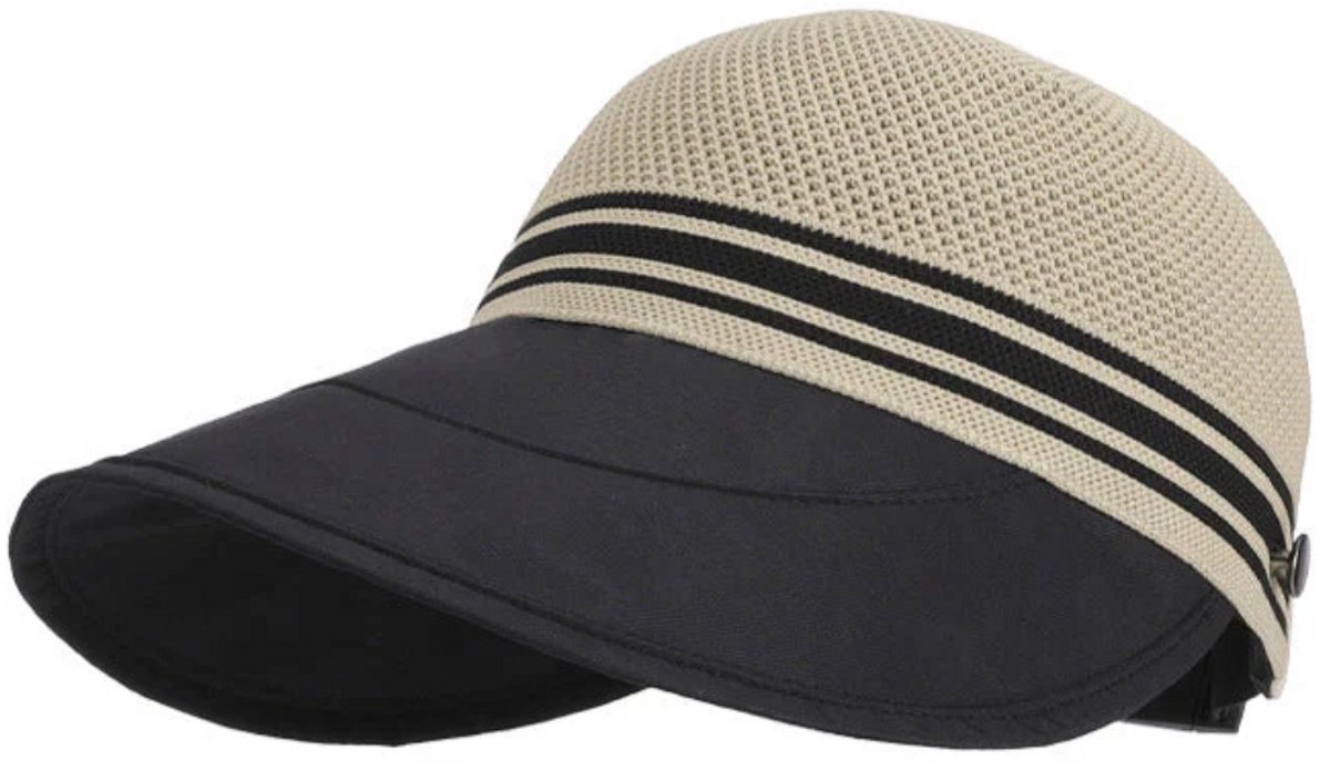 Vivva - Zonnehoed Unisex – UV Bescherming – Ademend & Verstelbaar – Opvouwbare Zomerhoed voor Strand, Reizen en Outdoor Activiteiten - 55-60 cm - Khaki - SUNIHAT