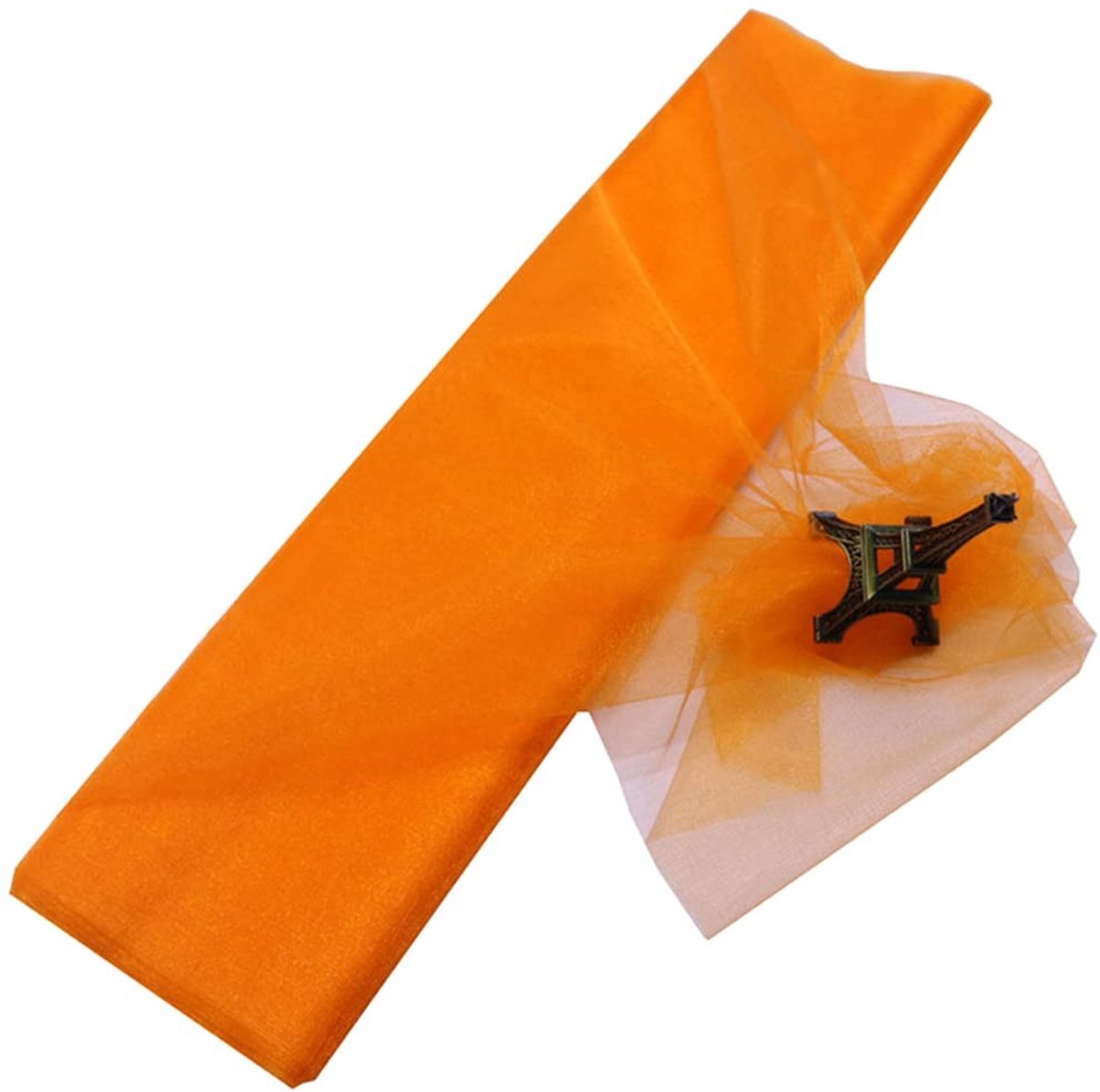 Dailygoods- Organza Decoratiestof 48 cm x 10 m - Bruidssluiers - Petticoats - Rokken - Tafelloper - Do-it-yourself - Polyester - Tule