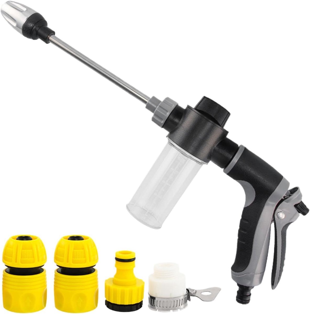 Hogedrukreiniger - Watersproeier - Auto wassen - Ergonomische rotatie - 23 x 13 x 16 cm - Zwart