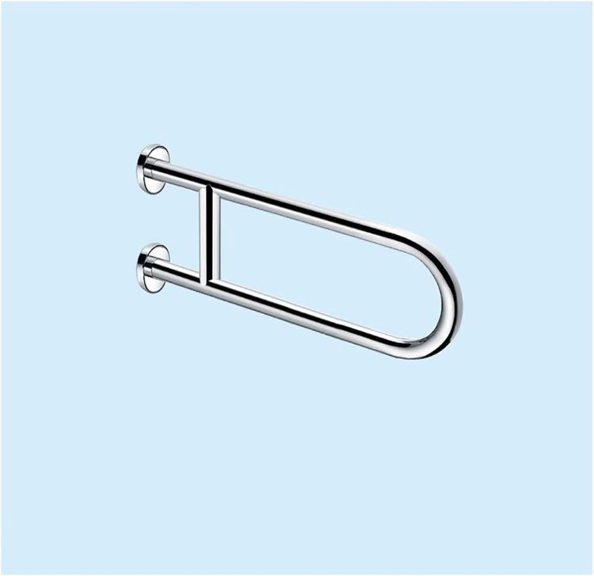 Veiligheidsbeugel Badkamer - Steunbeugel Toilet - Extra Ondersteuning - Ergonomisch Ontwerp - 60cm - Gepolijst Chroom