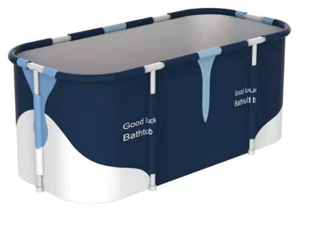 Dailygoods- Badkuip Opvouwbaar 120 x 60 cm - Mobiele Badkuip - Draagbare Badkuip - Inclusief Accessoires - Lichtgewicht 4 kg - Eenvoudig te Installeren - Bademmer