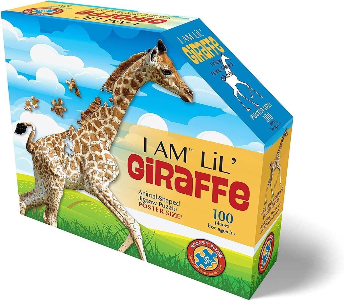 Contour Puzzel - Dierenpuzzel - Kinderspel - Unieke Vorm - 100 Stukjes - Multikleur