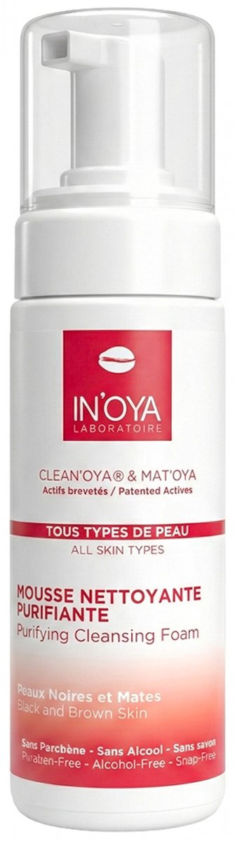 In'Oya Clean'Oya en Mat'Oya Zuiverende Reinigingsmousse voor de Zwarte en Getinte Huid 150 ml