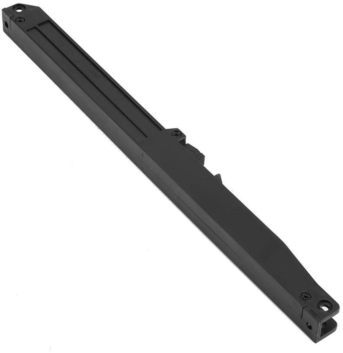 Dailygoods- Softclose Veersysteem met Demper - Schuifmechanisme - Bevestigingsschroeven - Staal - Zwart - Maximale belasting 80 kg - Deurschuifmechanisme