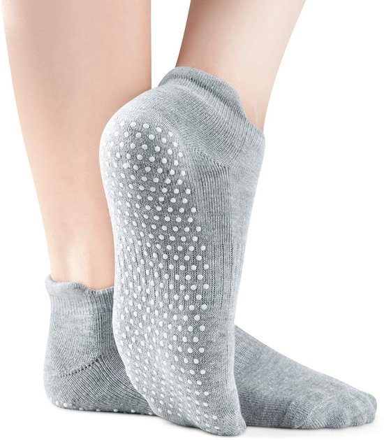 Dailygoods- Antislip Sokken - Gripsokken voor Dames/Heren - Yoga/Pilates Workout - 3 Paar - UK Maat 5.5-9 - Non-Skid Grip van Dailygoods — afbeelding 5