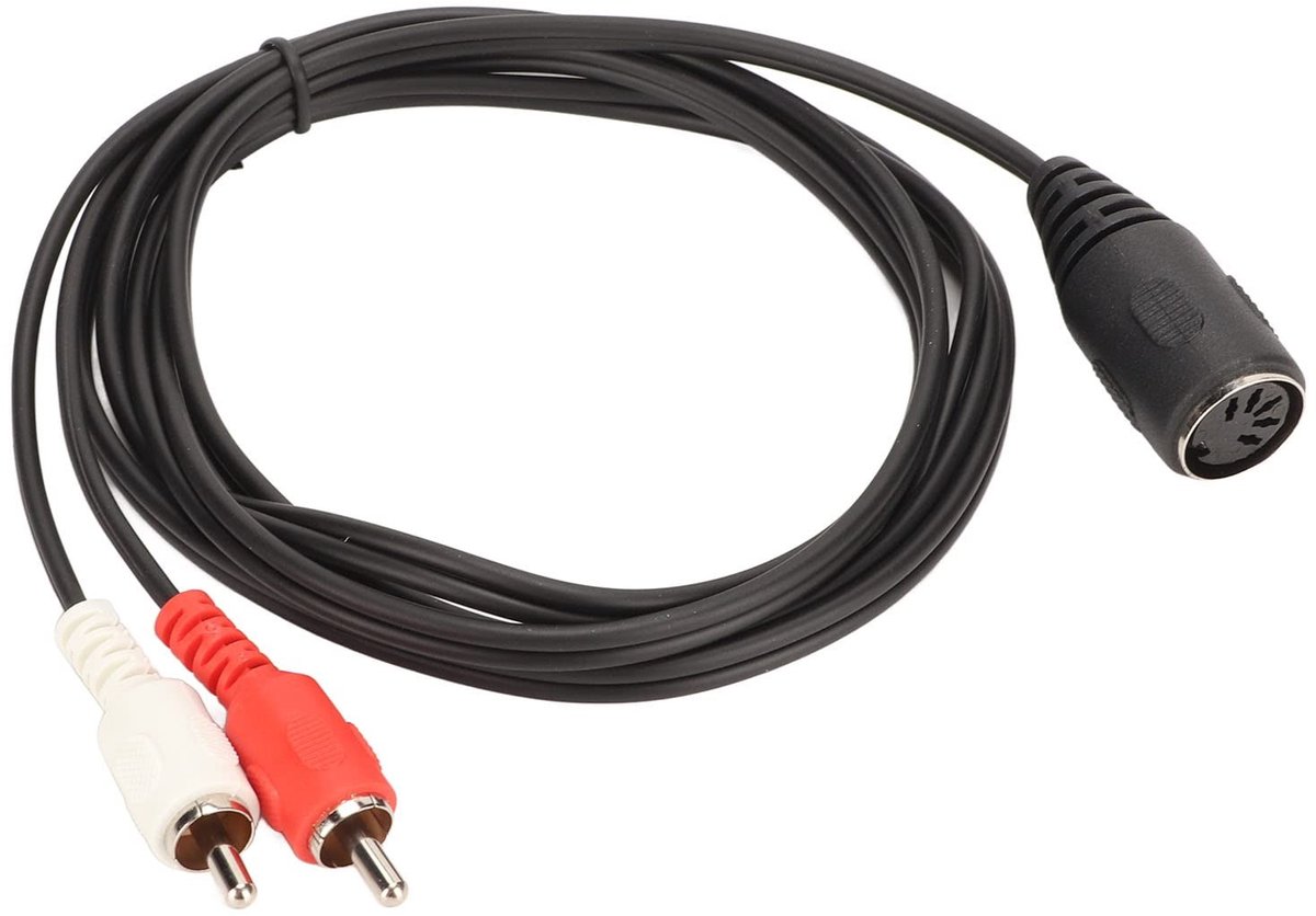 Dailygoods - 5 Pin Cable - 5 Pin Female To 2 Male - Duurzaam ontwerp - Tangle-Free - Verbeterde signaalhelderheid - Geschikt voor Naim Olufsen...