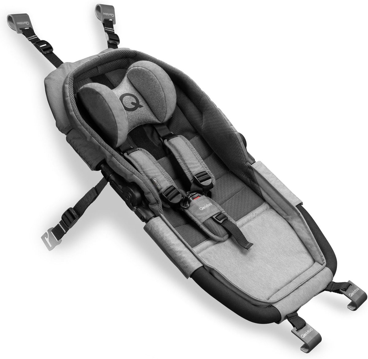 Babyhangmat Plus - Veiligheidsframe baby - Baby ontspanning - Veiligheidsframe inclusief - 12 kg limiet - Grijs
