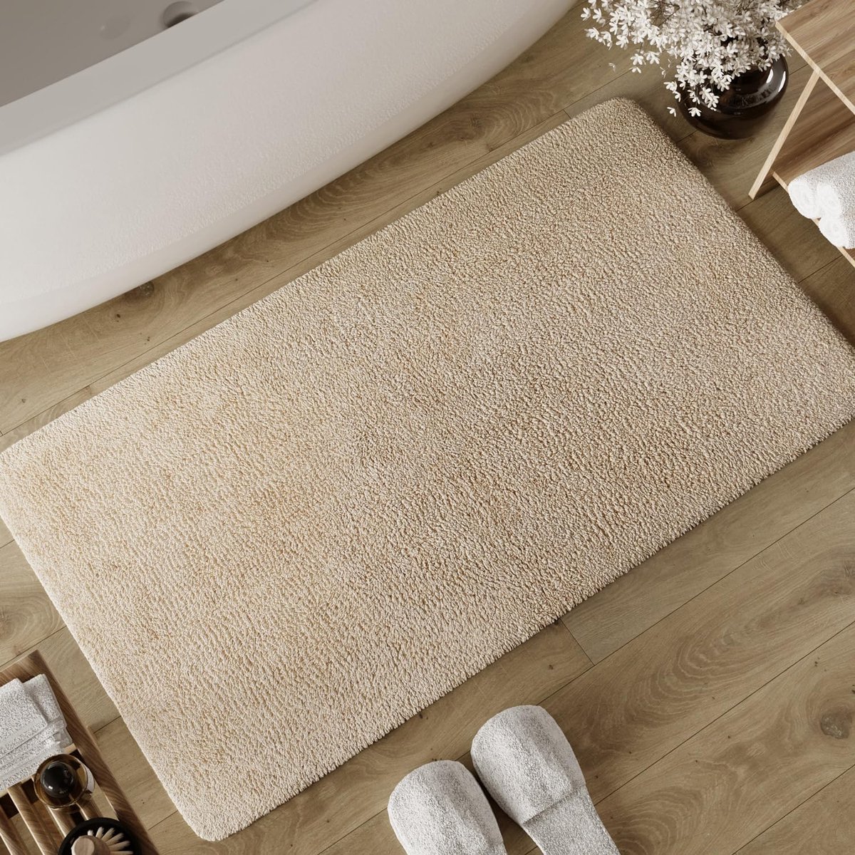 Zachte Badmat 80x150 cm - Antislip en Wasbaar, Perfect voor de Badkamer