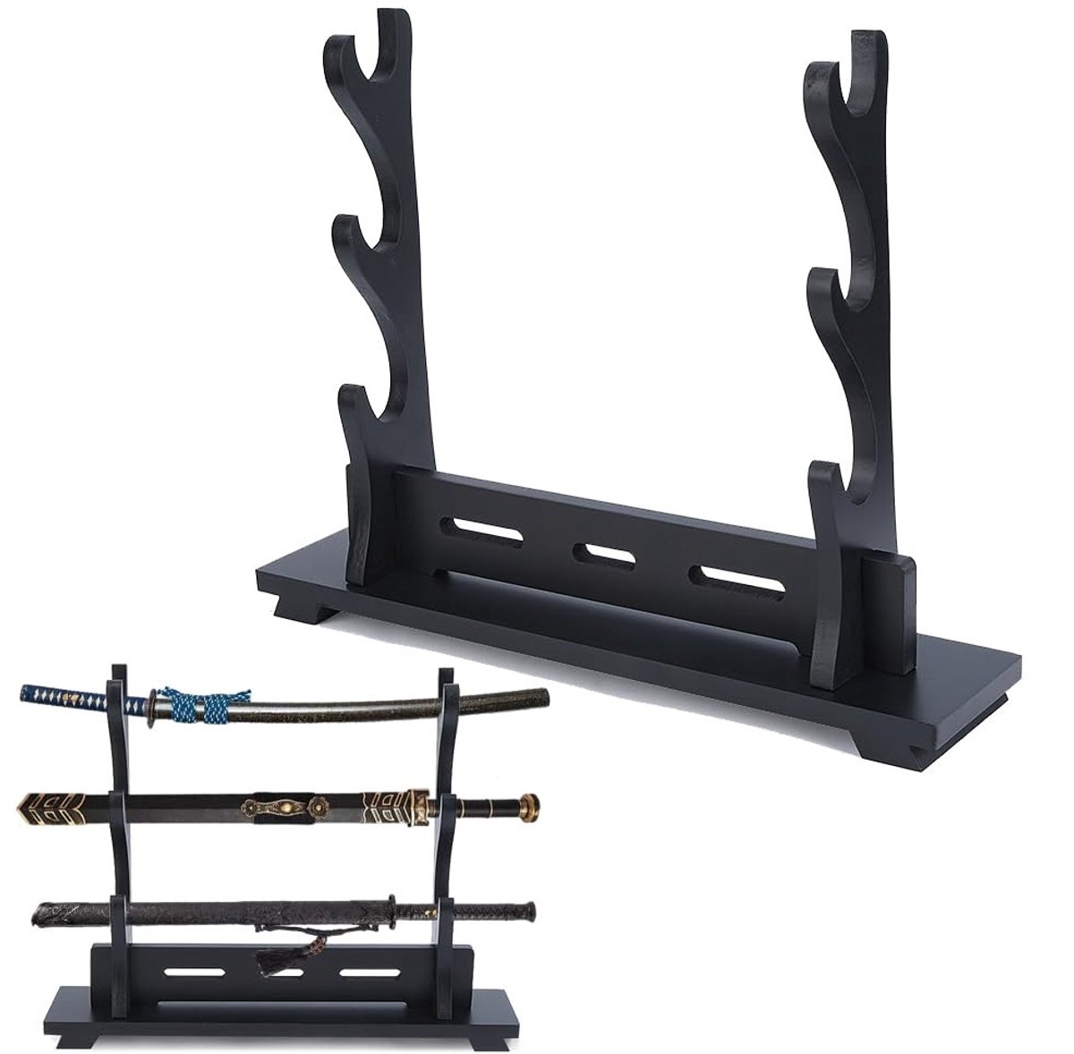 Dailygoods- Zwaardstand 3-laags ontwerp - Houten Zwaard Houder