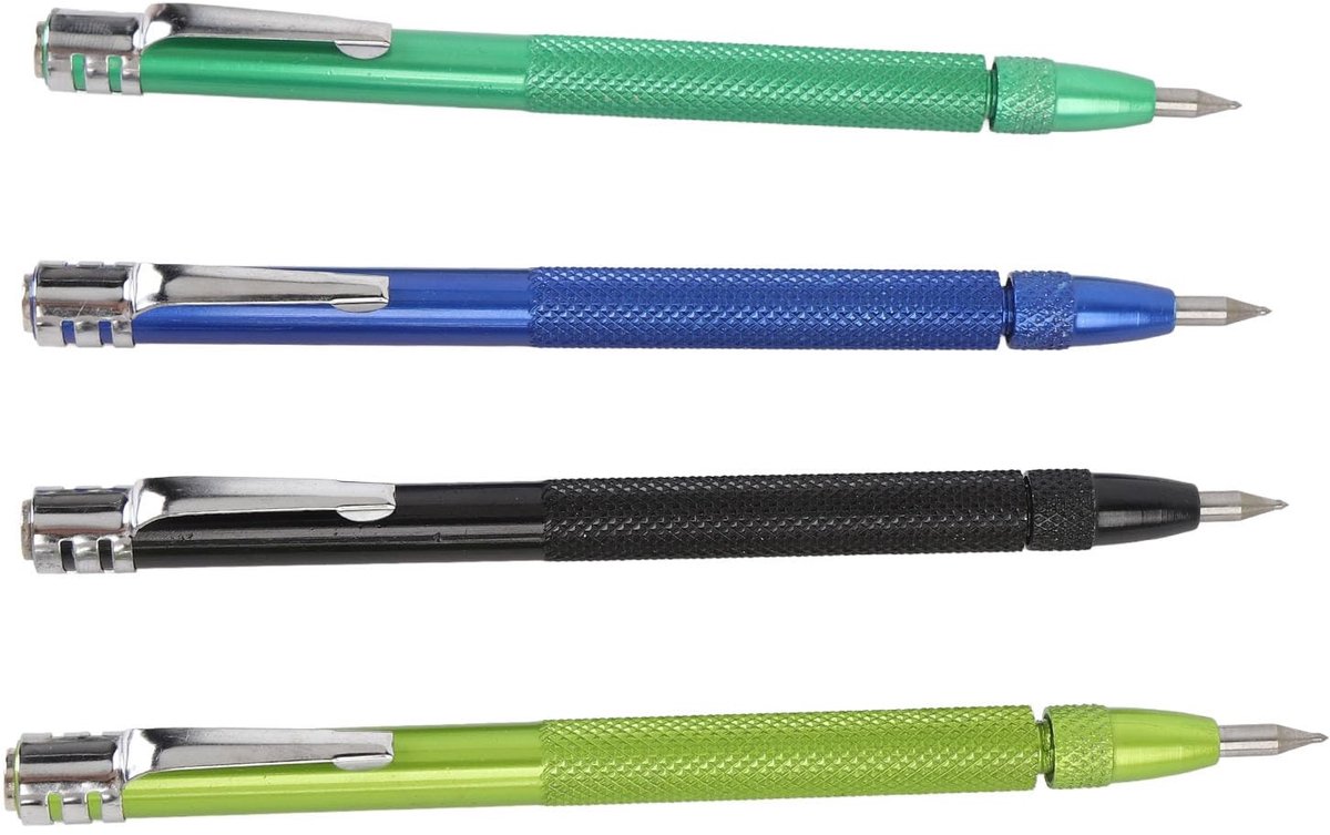 Dailygoods- Markeringspen Magnetisch Ontwerp - Markeringspenset - Vervangtips - Gebruiksvriendelijk Handvat - Compact en Draagbaar - Geschikt voor Metaal, Glas, Hout, Keramiek - Markeerstift