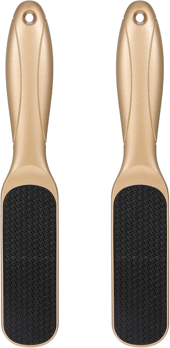 Nano Glas Voetvijl - Professionele Voetrasper - Voetverzorging Thuis - Ergonomisch Antislip Handvat - 23 cm Lengte - Goud