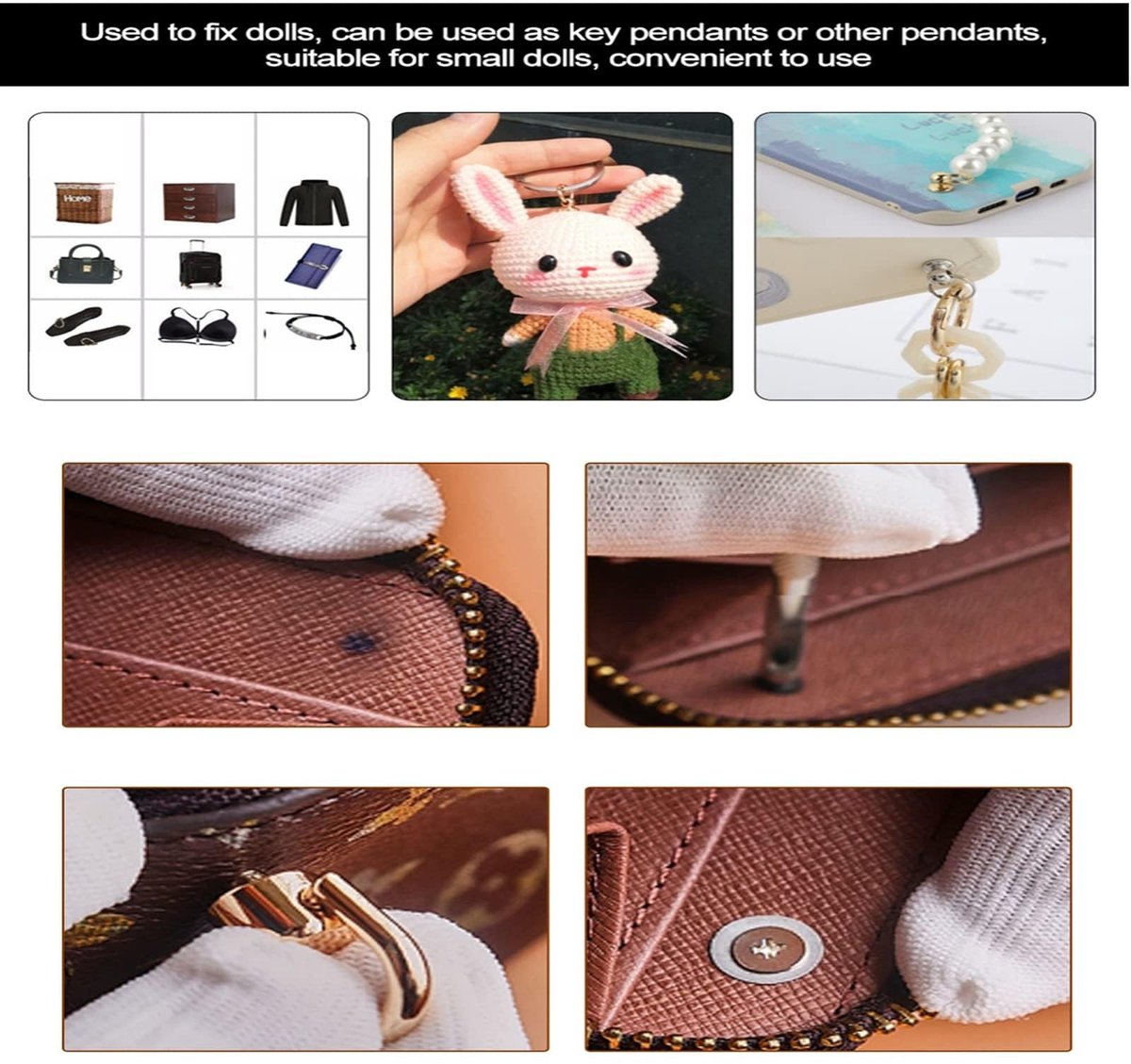 Dailygoods- Klinknagels 10 Stuks - Messing Klinknagels - Leren Klinknagels - Holnieten - Schroef Klinknagels - Professionele Kwaliteit - Klinknagel