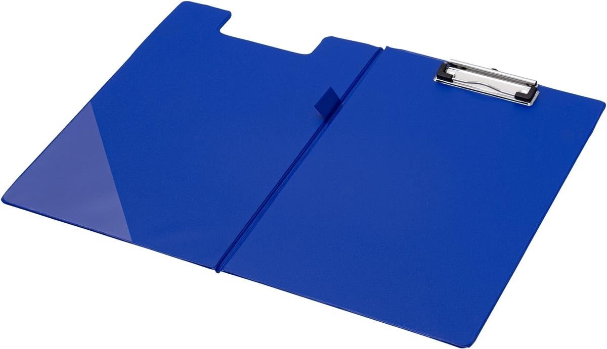 Dailygoods - PVC Foldover Klembord Foolscap - Blauw KF01301