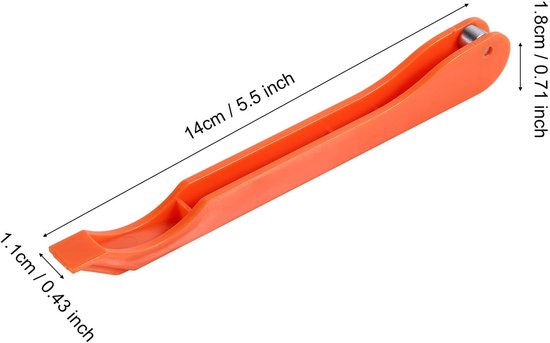 Dailygoods - Hand Foiler voor Glas-in-Lood, Koperfolie Gereedschap Praktisch Glas-in-Lood Maken Gereedschap Efficiënt Glas-in-Lood Foiler voor Werk DIY Crafter Geschenken (Oranje) van Dailygoods — afbeelding 3