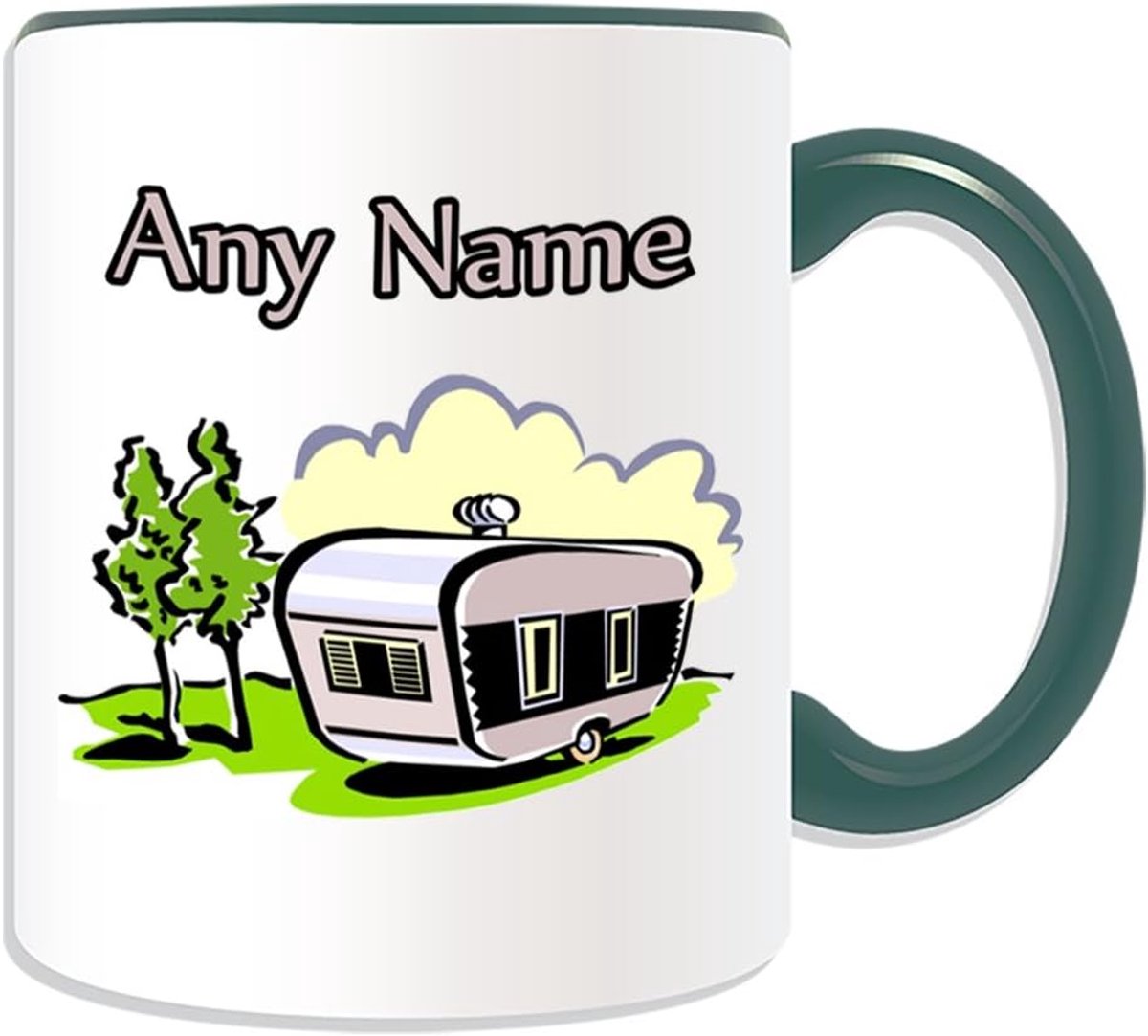 Personalisatie Mok - Reismok Camper - Cadeau Geven - Vaatwasserbestendig - 312 ml - Groen