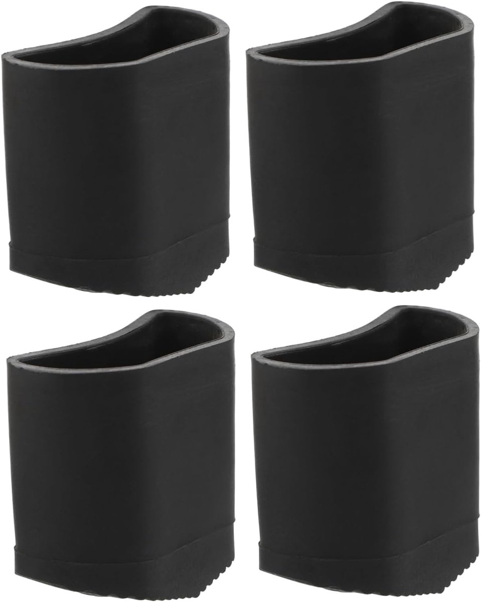 Ladder Voetjes - Antislip Steunen - Veilig Werken - Verbeterde Grip - 4.5 x 4.3 cm - Zwart