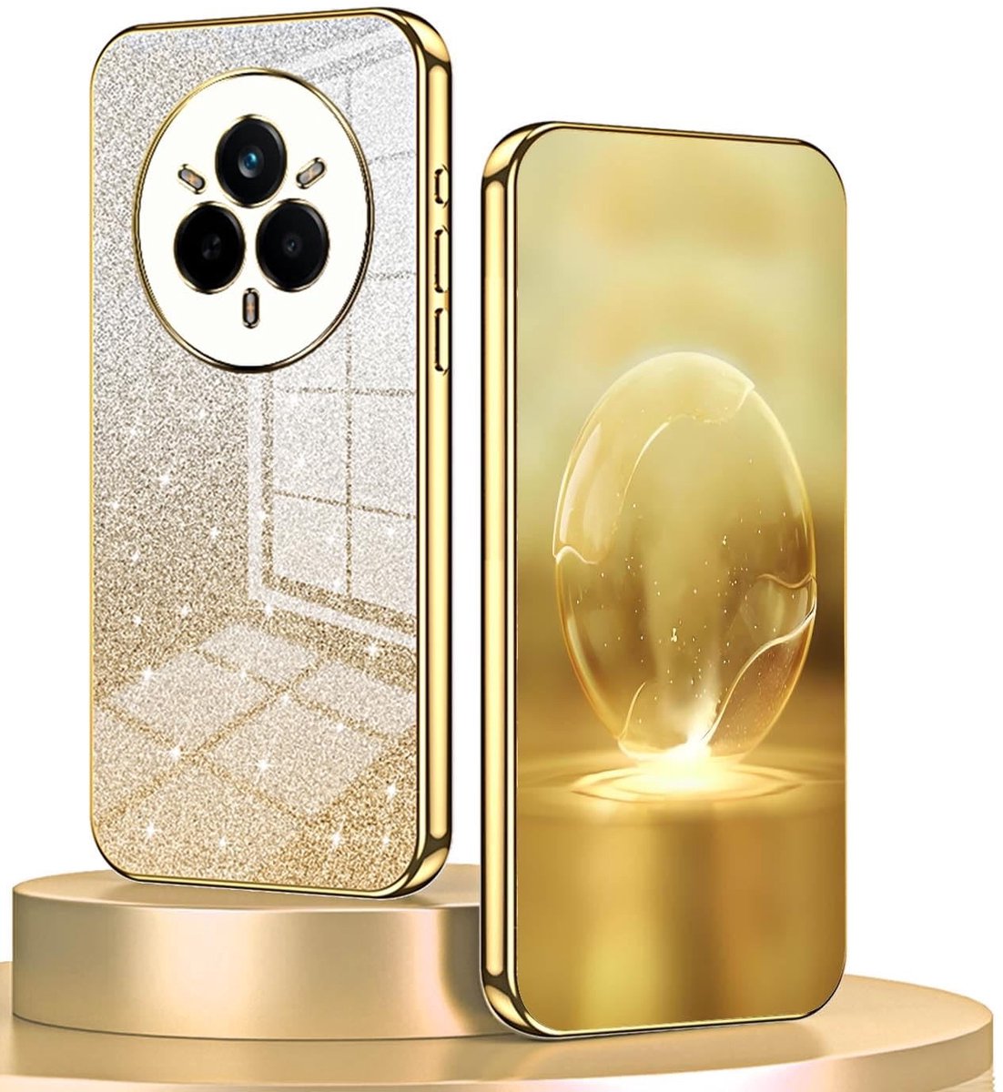 Dailygoods- Beschermhoes Ultradun - Schokbestendig - Siliconen - TPU - Elegante Galvanisatie - Luxe Glanskaart - Telefoonhoes