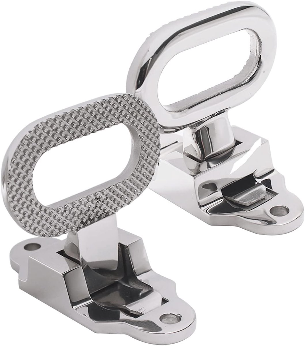Opvouwbare Mast Stap - Klimhulp Marine - Veilig Klimmen - Antislip Profiel - 2 Stuks - Zilver