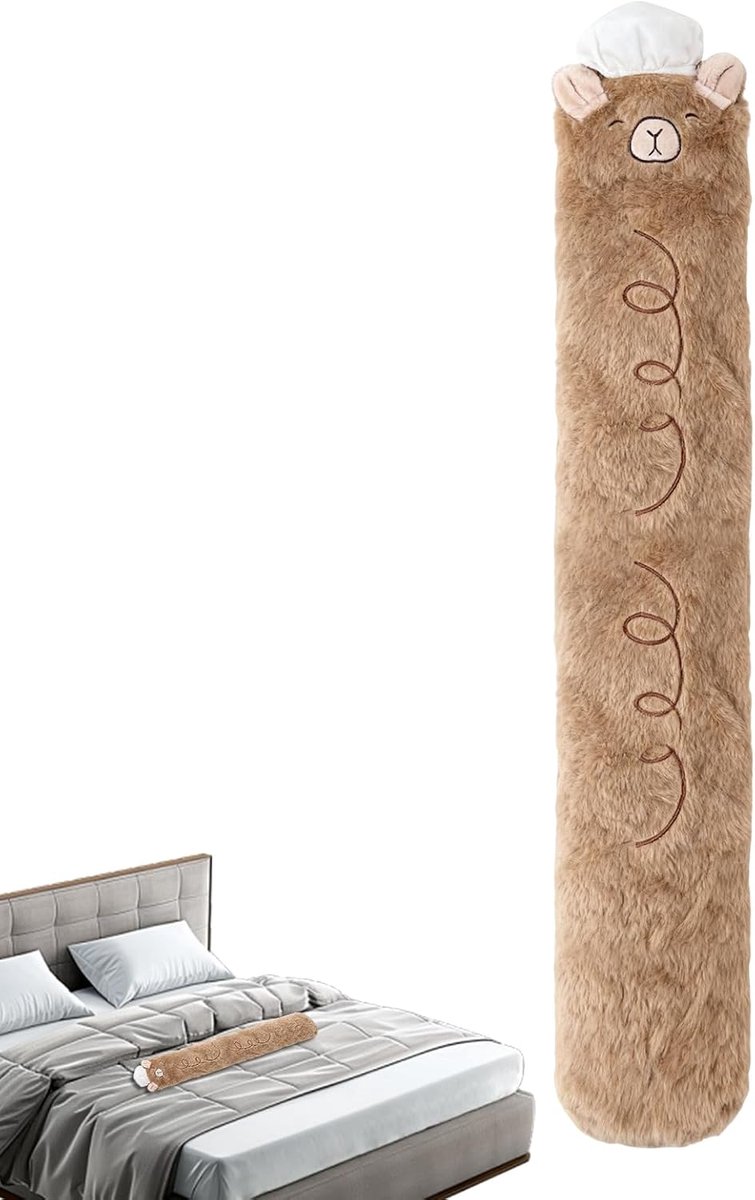 Lange Warmwaterkruik - Waterwarmtekussen - Winterse Warmte - Royale 3 Liter Inhoud - 76 cm Lengte - Met Pluche Hoes