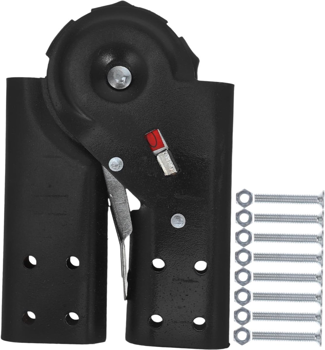 Ladder Scharnier - Opvouwbaar Onderdeel - Ladder Stabiliseren - Verstelbaar Vergrendelingssysteem - 17.5 x 11.5 cm - Zwart