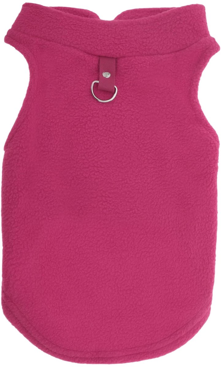 Dailygoods- Hondentrui Warm - Fleece Hondenvest - D-ringen - Machinewasbaar - Lichtgewicht - Comfortabel - Huisdiertrui