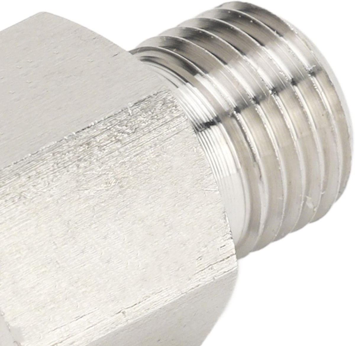 Allecto - Drukmeter Adapter - 1/8 Inch naar M10 x 1.0 - Staal - Slangadapter - Voor olie manometer - 1 stuk - Geschikt voor hydraulische toepassingen