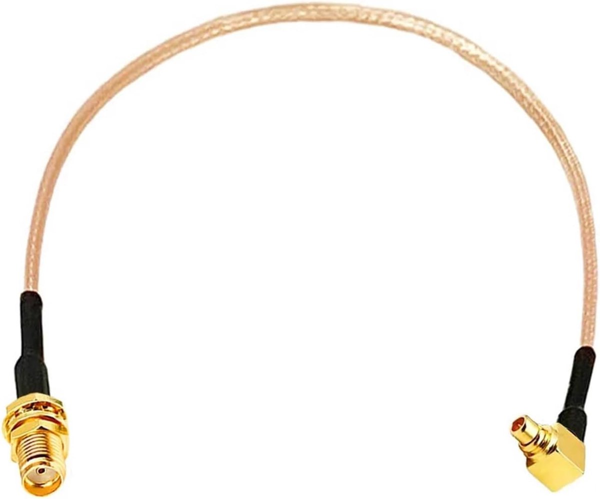 Antenne Kabeladapter - SMA naar MMCX - Signaal Verbinding - Haakse Pigtail - 15 cm - Zwart
